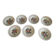 Hollow plates sarreguemines chatenois flowers