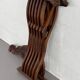 Vintage folding chair in carved wood