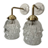 Paire d’appliques murales vintage