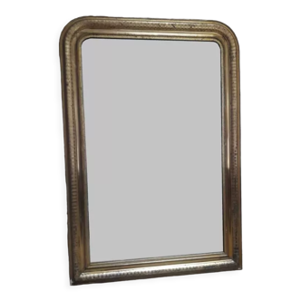 Miroir doré Louis Philippe H122xL84cm motifs dorure