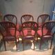 Set of 6 neo-classical chairs from the nineteenth century.