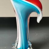 Arum Flower/Jack in the Pulpit Vase. Made of Murano blown glass. Height 20 cm
