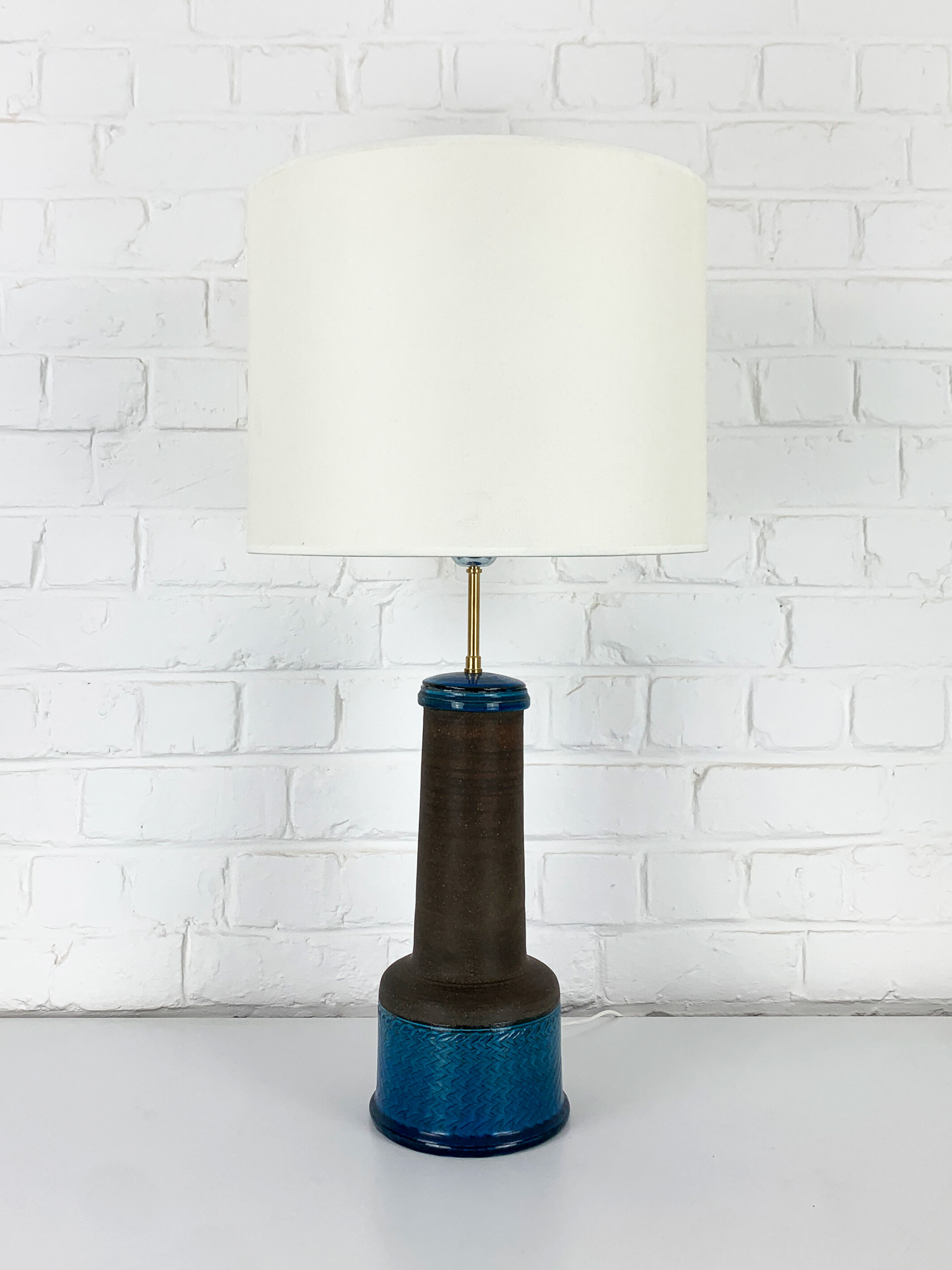 Vintage Scandinavian ceramic table lamp, Nils Kähler for HAK, Denmark, 1960