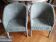 1 set of 2 vintage rattan armchairs