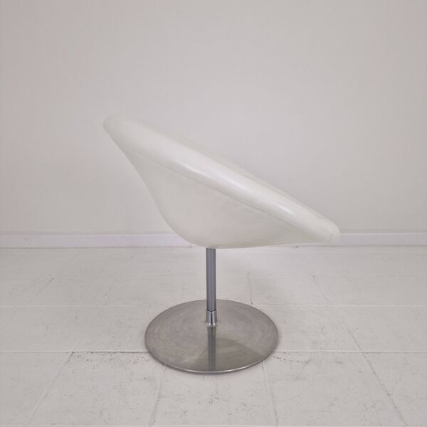 Chaise Artifort Little Globe par Pierre Paulin en cuir, années 1980