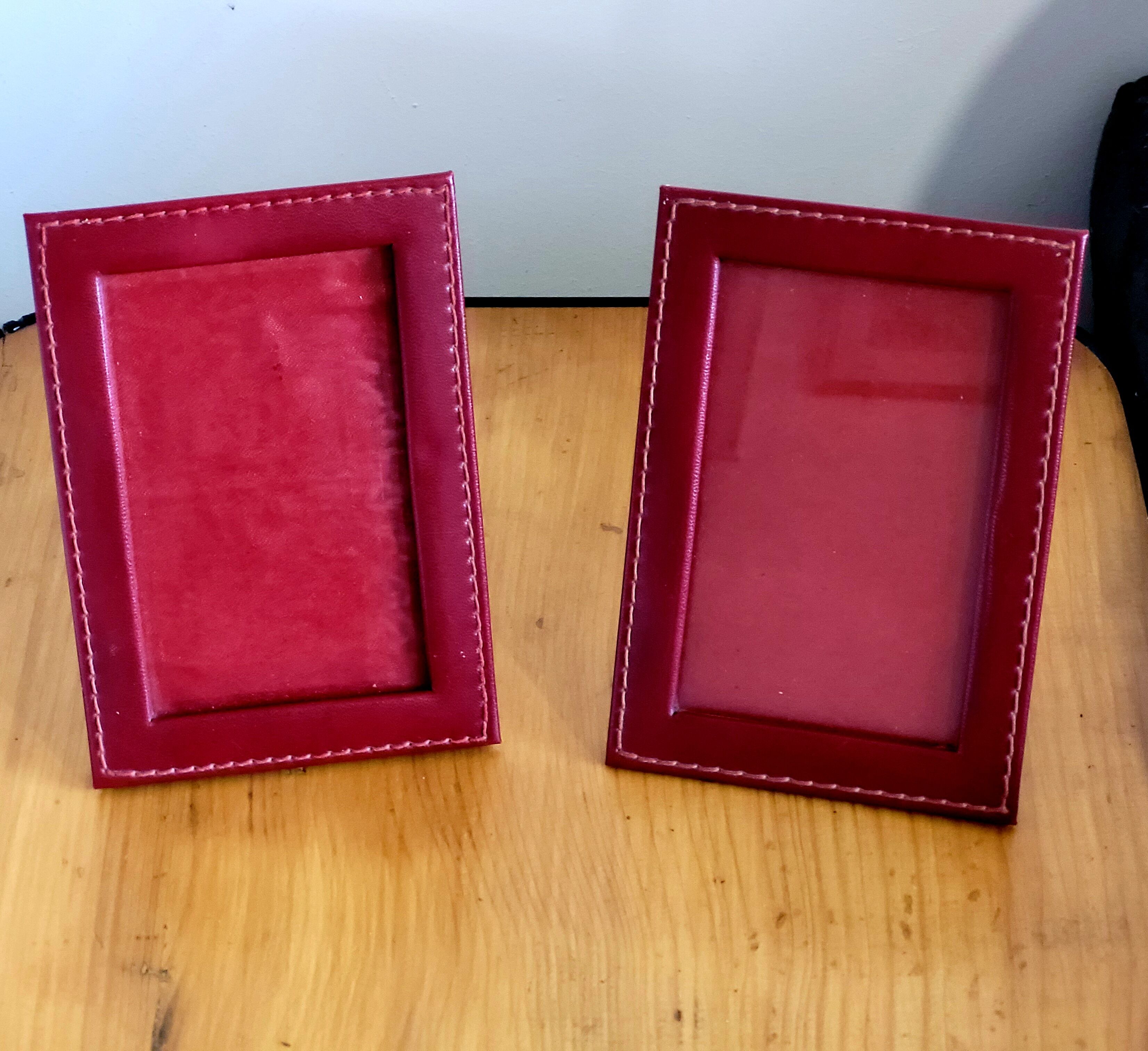 Pair of red frames