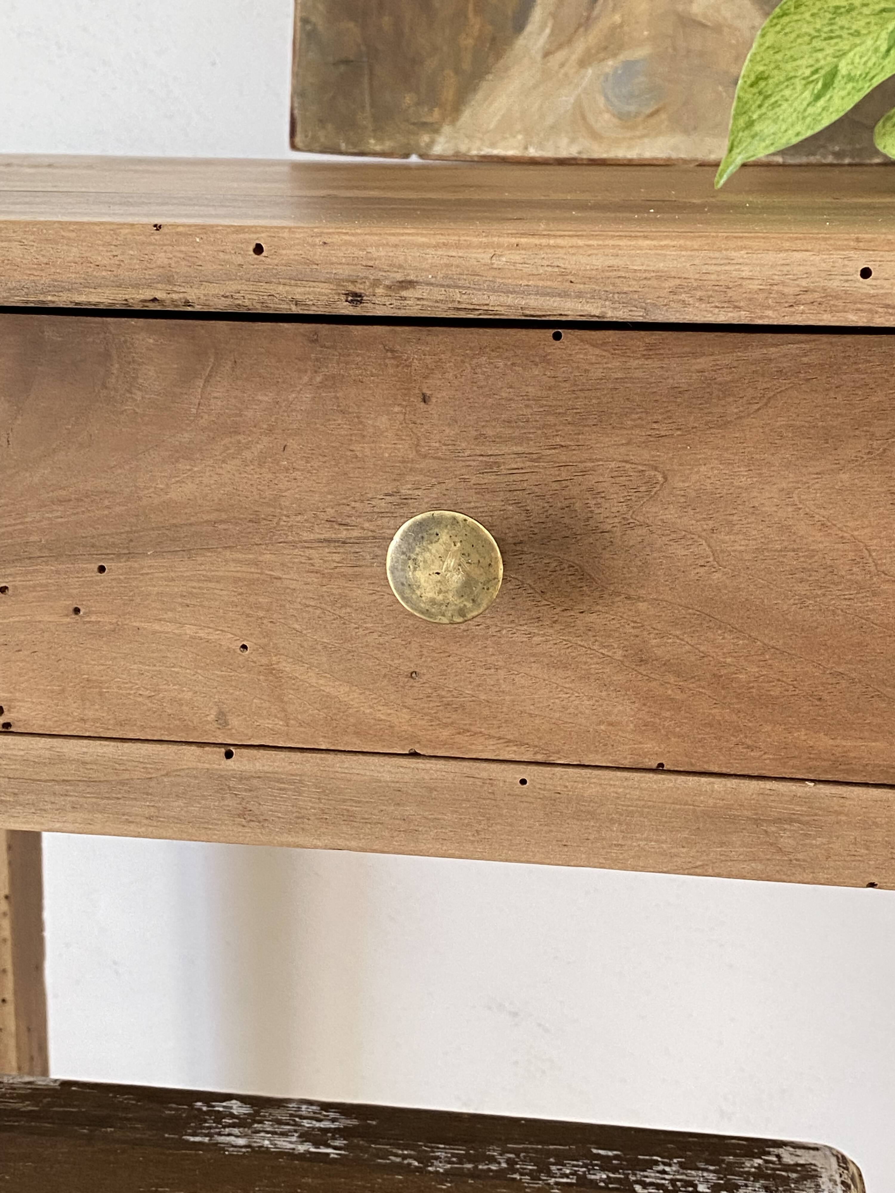 Small rustic walnut table/desk – 19th century
