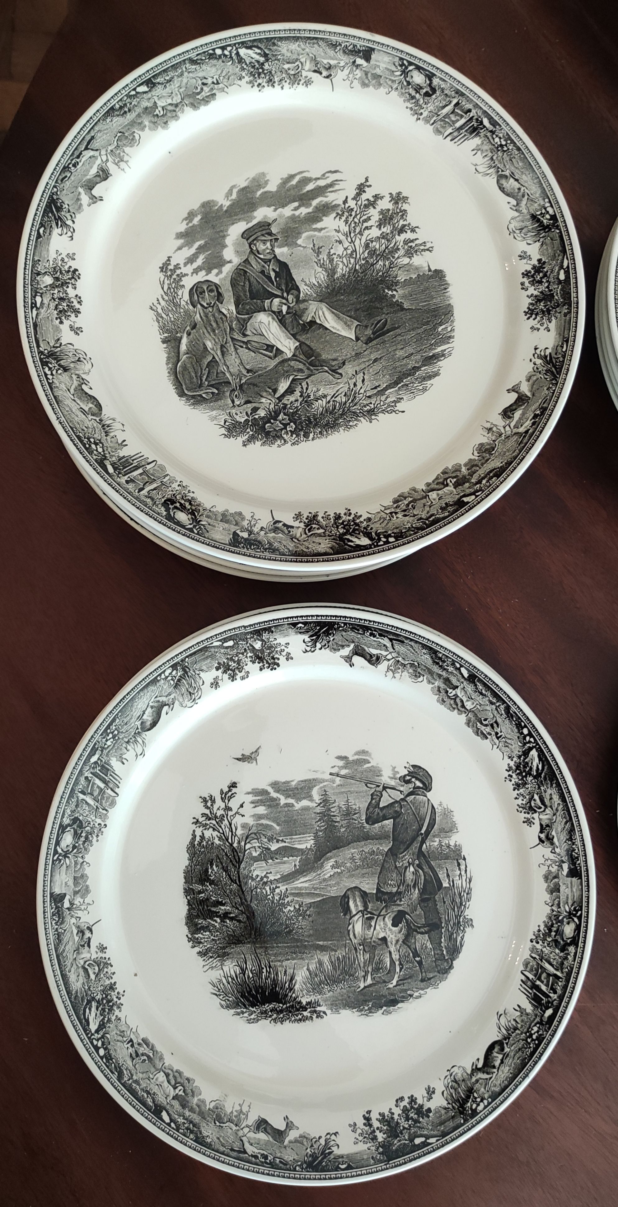 Service Tableware hunting decoration / Villeroy and Boch / model Artemis