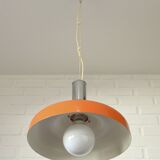 Vintage Orange Mid Century Modern Pendant Lamp Yugoslavia in the 1970's