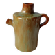 Jarre en terre cuite artisanale vintage émail vert France
