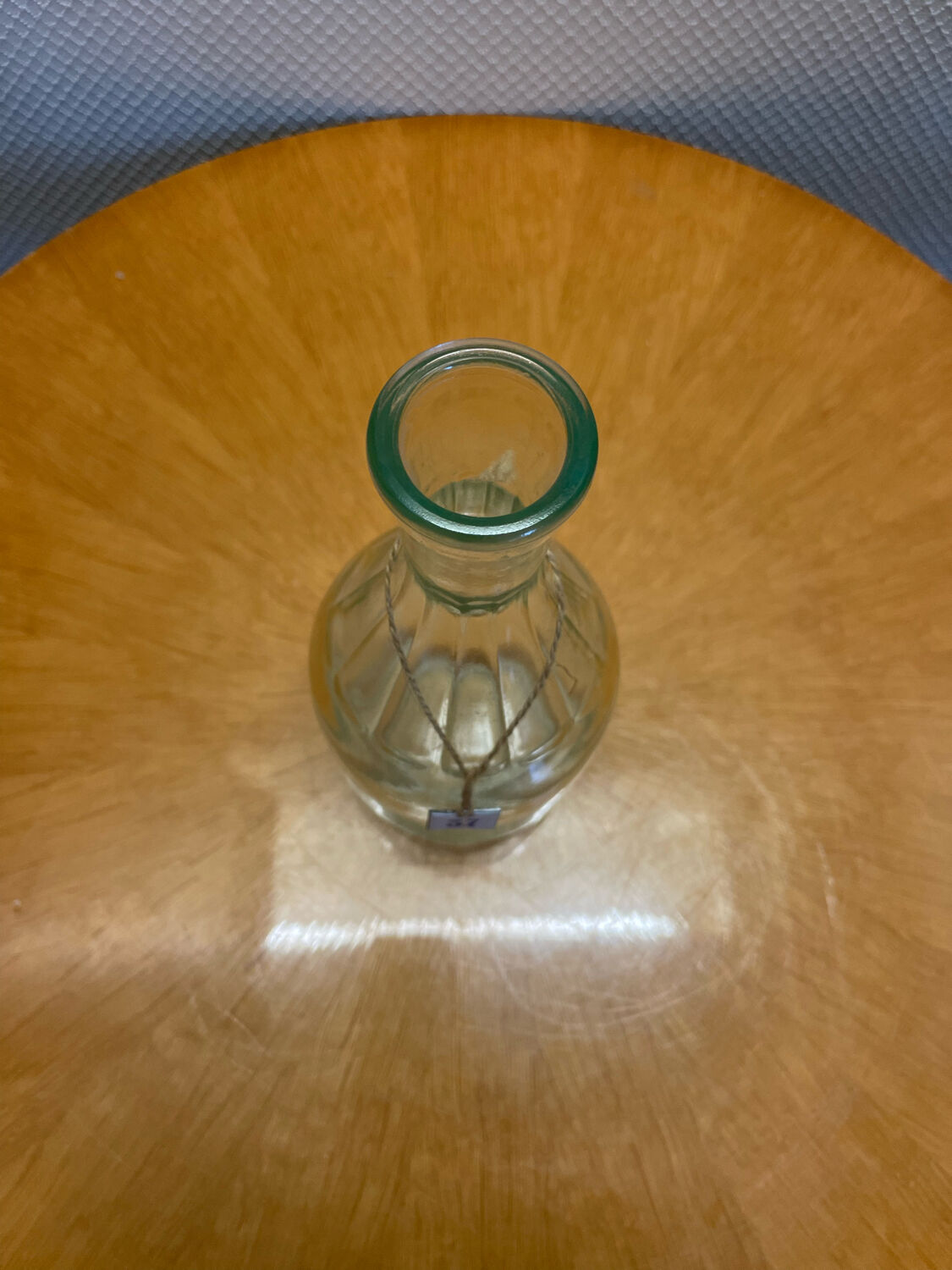 Old glass carafe 1950