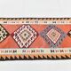 3x10 Turkish Orange & Burgundy Kilim Runner Rug, 92x302Cm