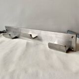 Vintage triple coat steel wall coat rack