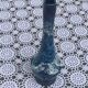 Vase, soliflore in wash-glazed ceramic, shades of blue, Vallauris style, vintage design