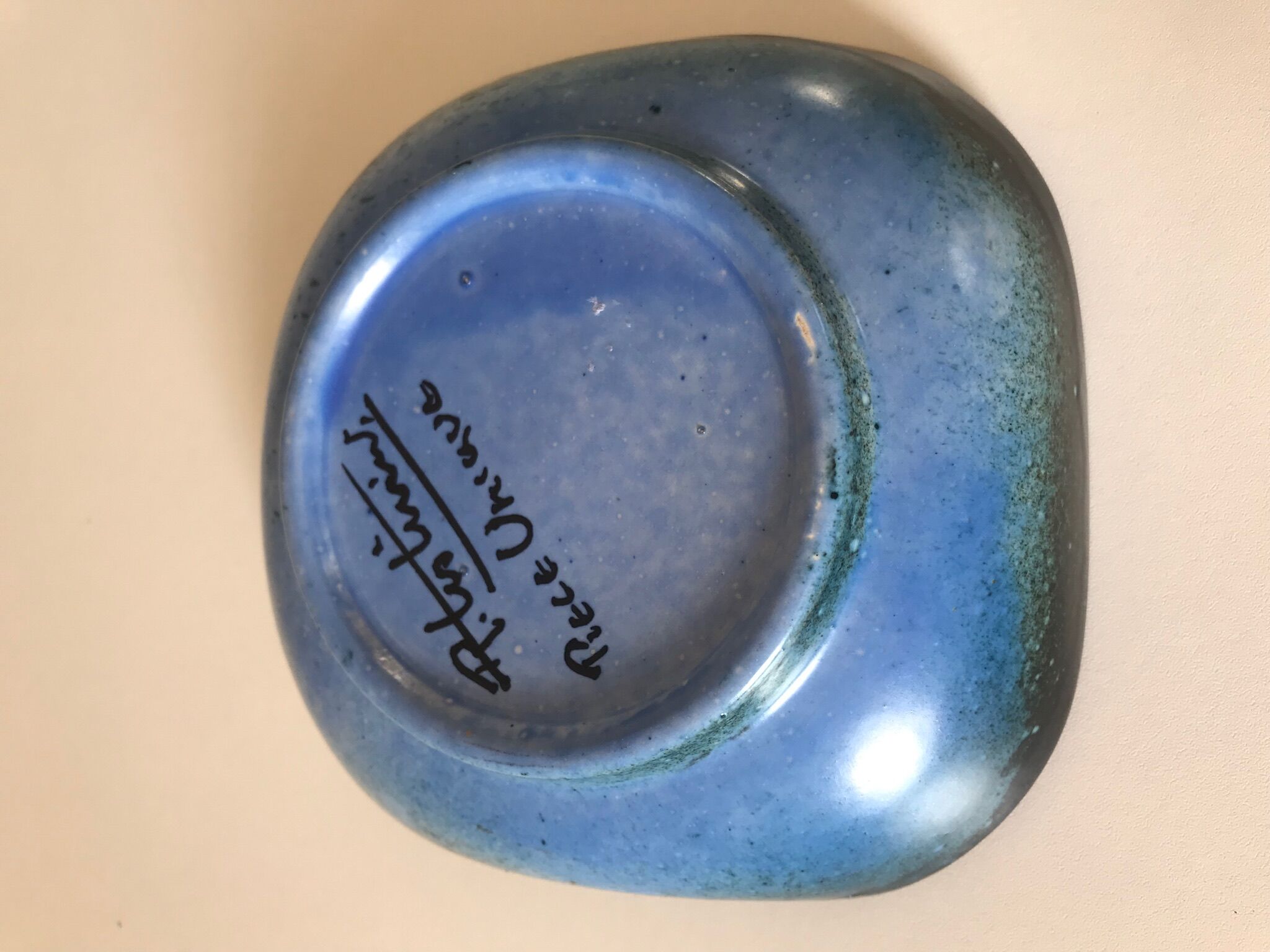 Ceramic cut signed design 60s