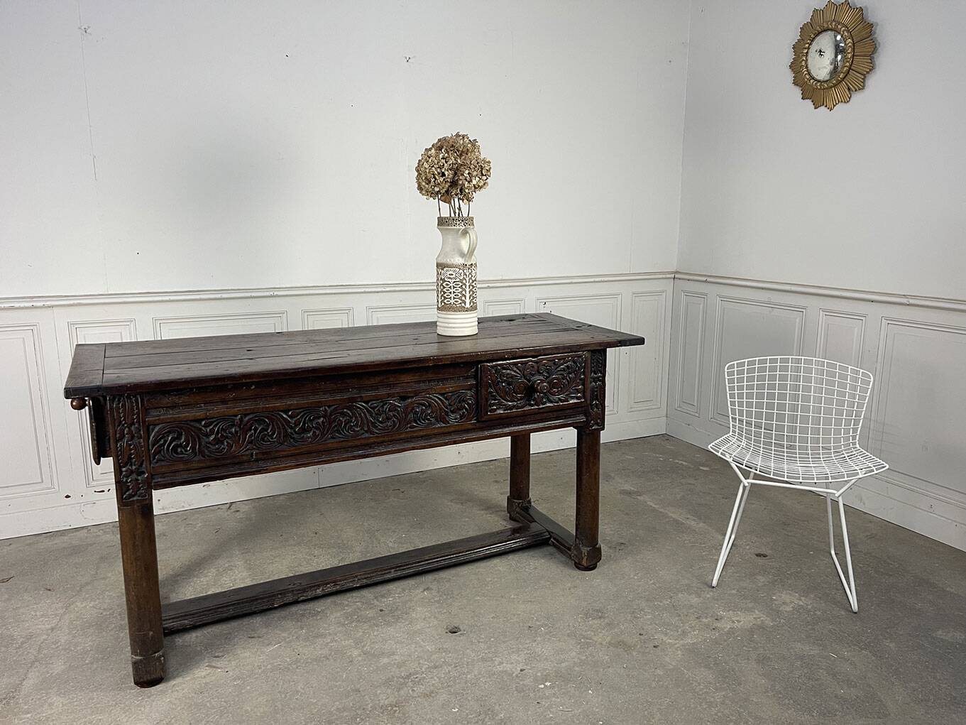 17th century walnut table