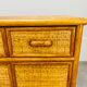 Commode en rotin années 60