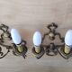 Paire d'applique bronze vintage