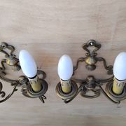 Paire d'applique bronze vintage