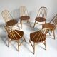 Set of 6 chairs Sven Erik Fryklund for Hagafors, model 16, Sweden, 1950