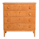 Commode en bouleau scandinave, années 1950