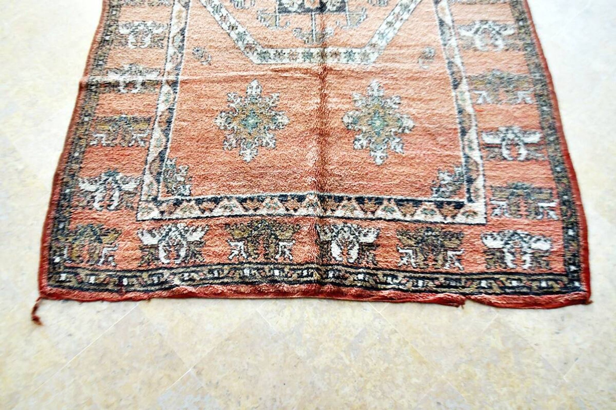 Tapis berbère marocain vintage 317 x 207 cm