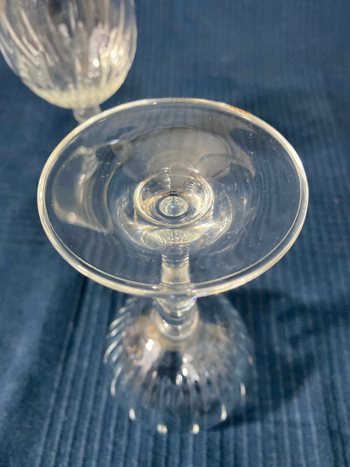 Lot of 2 crystal glass crystal glass crystal sized