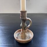 Pyrite stoneware candle holder