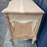 Commode décapée,2 tiroirs , Style Louis XV,