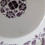 Digoin Sarreguemines dish purple