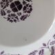 Plat Digoin Sarreguemines violet