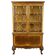 Chippendale Mahogany Wood & Veneer Display Cabinet, 1930s
