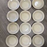 Striped soup plates