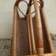 Porte-revues bambou et rotin tressé
