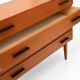 Commode vintage – commode en bois avec 4 tiroirs des années 60