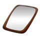 Vintage Large organic Danish mirror in teak