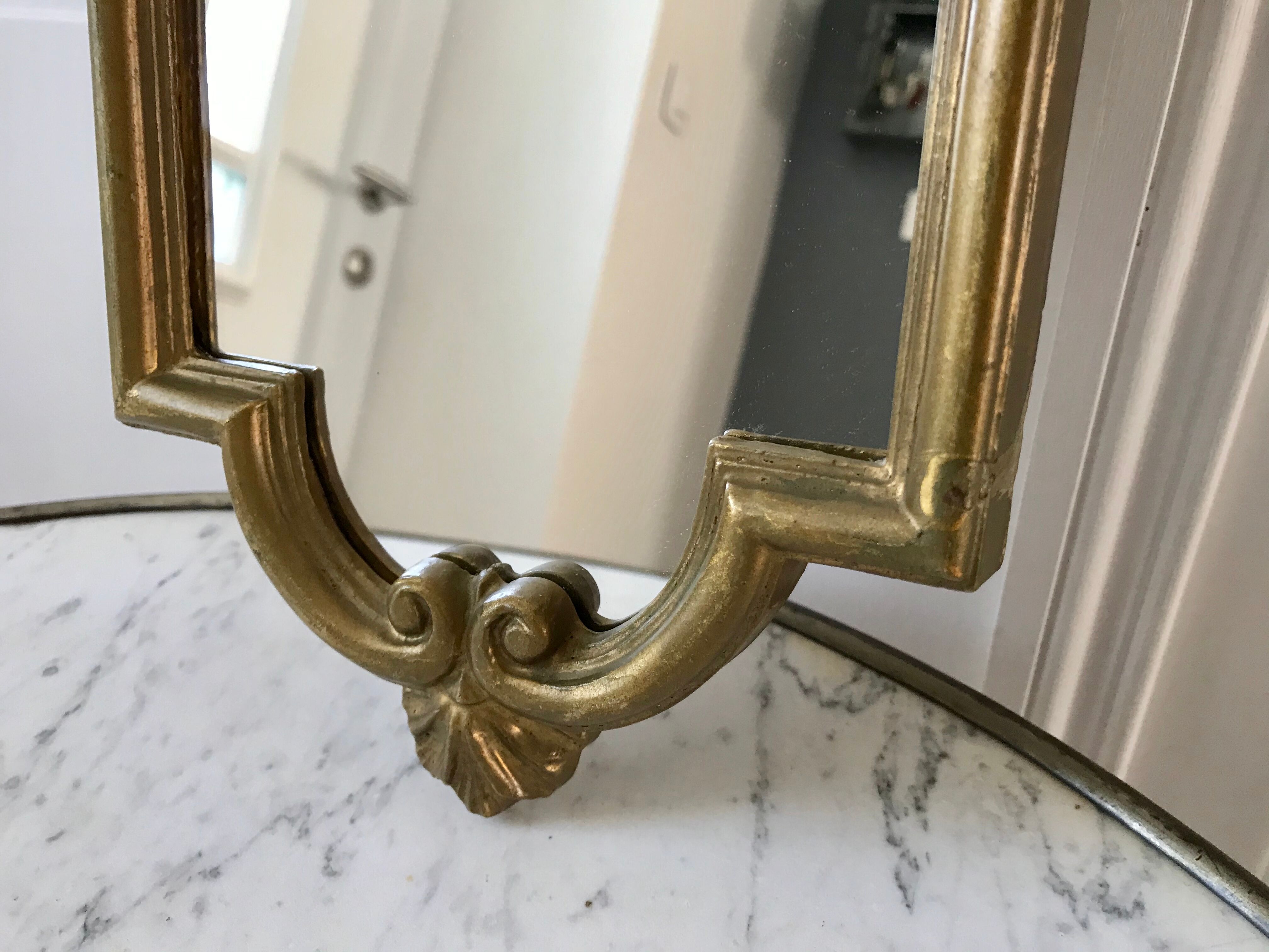 Mirror in gilded wood 40s-50s