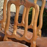Série de 8 chaises Néo-rustiques