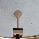 Chandelier supension gilded brass and glass years 50-60