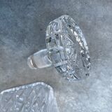 Chissed crystal whiskey decanter
