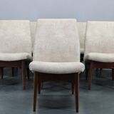 1970s Set of Eight Restored Dining Chairs, Czechoslovakia