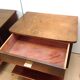 Pair of bedside tables with compass legs / vintage 50s-60s