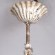 Italian metal flower chandelier, 1960s