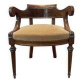Fauteuil de bureau de style Louis XVI - Napoléon III