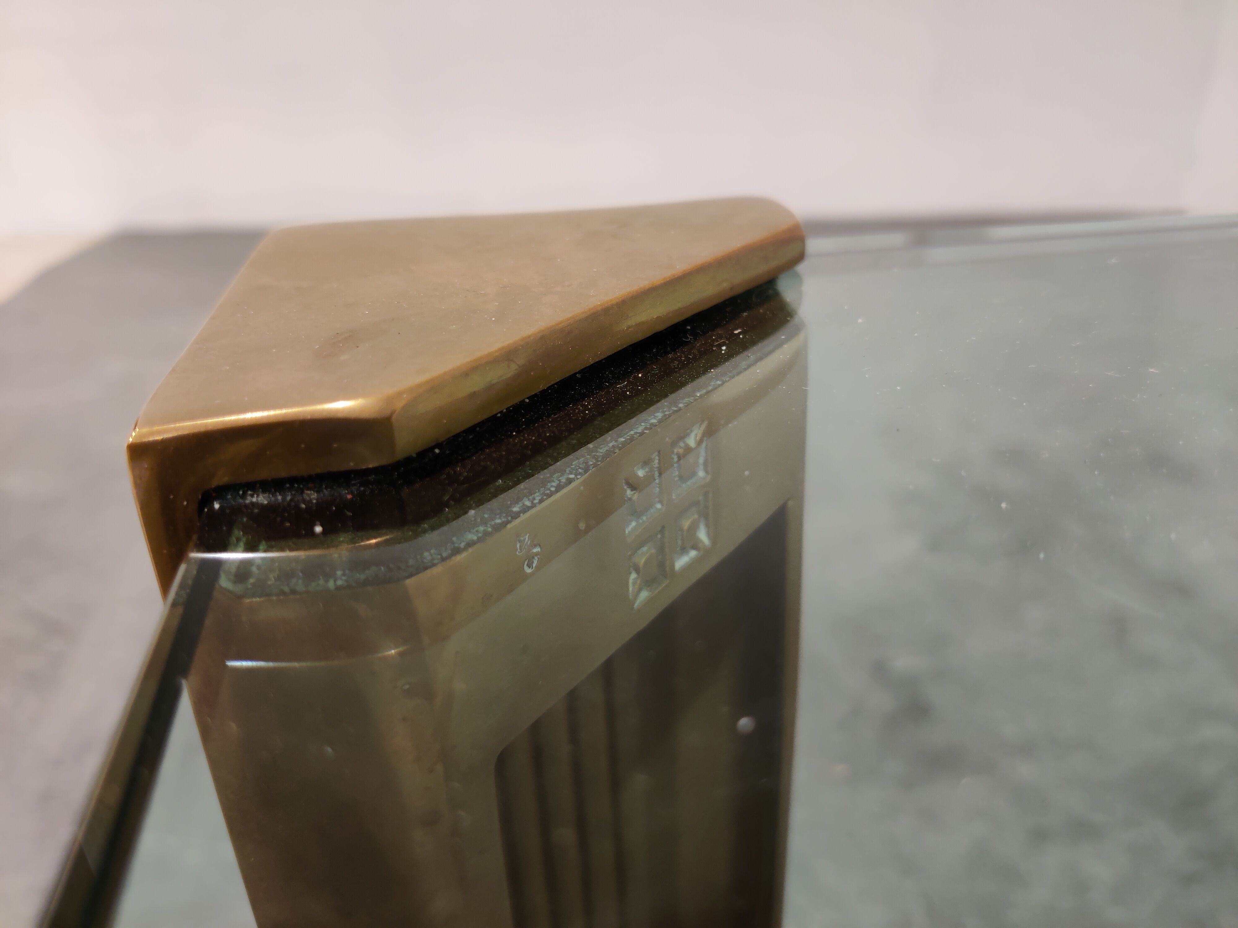 Bronze coffee table by Peter Ghyczy 1970s