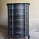 Vintage black chest of drawers