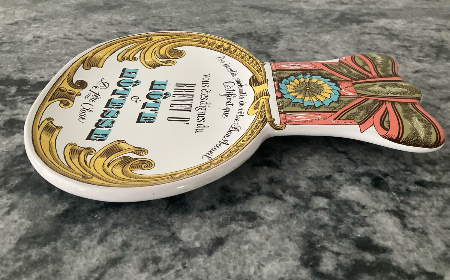 Vintage Estello-France ceramic enamelled catchall