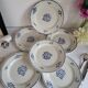 6 Flat Plates in earthenware Moulin des Loups & Hamage model Lucien