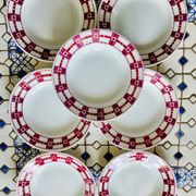 X7 assiettes creuses en faïence Stuart Moulin des loup- retro-cuisine- vintage