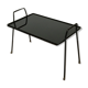 Glass and metal auxiliary coffee table